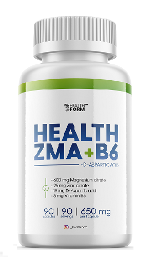 картинка ZMA+B6+D-Aspartic acid 90 капс Health Form от магазина спортивного питания Sportlane